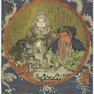Guan Yu, Liu Bei, and Zhang Fei, 1825. Creator: Utagawa Kunisada