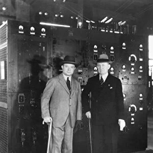 Guglielmo Marconi and David Sarnoff, 1933