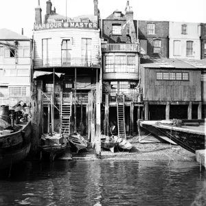 The Harbour Masters office at 74 Narrow Street, Limehouse, London, c1905. Artist