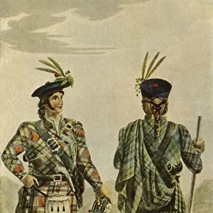 Highland Chiefs in the Stewart and Gordon Tartans, 1831, (1946). Creator: Robert Havell