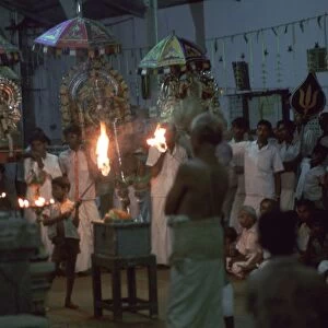 Hindu temple ceremony. Artist: CM Dixon