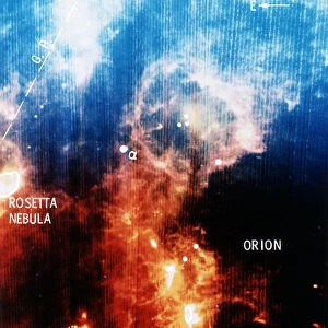 Infra-red view of constellation of Orion