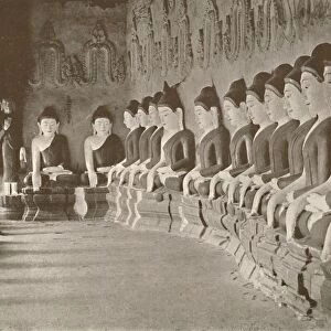 Interior of Buddhist Temple, Sagaing, 1900. Creator: Unknown