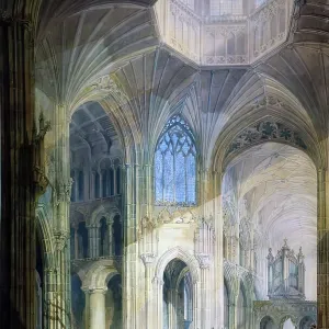 Innenraum der Ely-Kathedrale - Nordtransept und Chor, 1797. Künstler: JMW Turner Innenraum der Ely-Kathedrale - Nordtransept und Chor, 1797. Künstler: JMW Turner