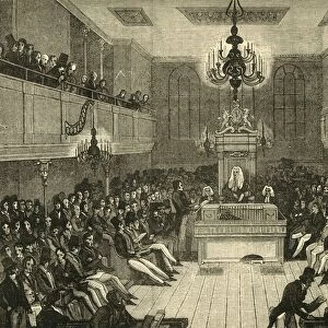 Interior of the House of Commons, 1834, (1881). Creator: Unknown