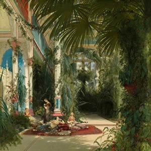 The Interior of the Palm House on the Pfaueninsel Near Potsdam, 1834