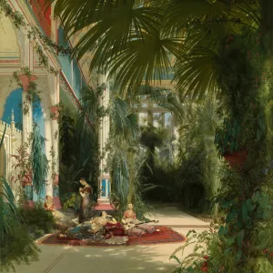 The Interior of the Palm House on the Pfaueninsel Near Potsdam, 1834