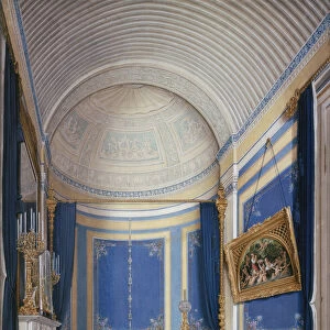 Interiors of the Winter Palace. The Bathroom of Empress Maria Alexandrovna, 1850s. Artist: Hau, Eduard (1807-1887)