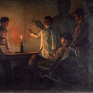 Interrogation of a Deserter, c. 1901-1902. Artist: Vereshchagin, Vasili Vasilyevich (1842-1904)