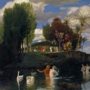La isla de la vida, 1888. Creador: Arnold Bocklin. La isla de la vida, 1888. Creador: Arnold Bocklin.