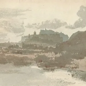 Edinburgh Print from St. Margarets Loch, 1909 by JMW Turner