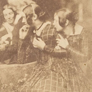 John Henning with Group of Ladies, 1843-47. Creators: David Octavius Hill, Robert Adamson