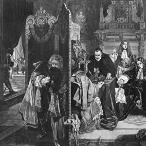 King James II (1633-1701) receiving news of the landing of the Prince of Orange, 1890. Artist: Edward Matthew Ward