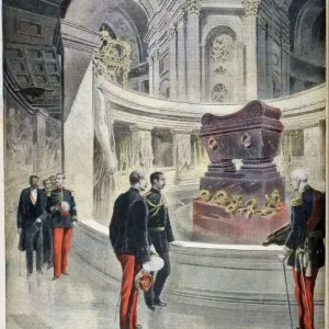 The King of Siam at Napoleon's Tomb Print, 1897 The King of Siam at Napoleon's Tomb Print, 1897