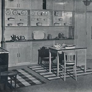 A kitchen arranged and equipped by Heal & Son, Ltd. of London, 1942