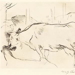 Kuhstall II (Cow Barn II), 1914. Creator: Lovis Corinth