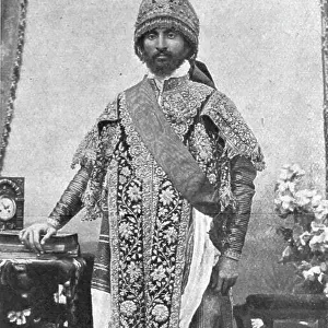 La destitution du negus d'Abyssinie; le ras Tafari, regent d'Ethiopie et heritier du trone, 1916. Creator: Leon Yazidjian
