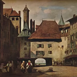 La Place du Molard, Geneva, c1830. Artist: Richard Parkes Bonington