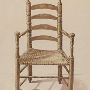 Ladder Back Chair, 1935 / 1942. Creator: Unknown