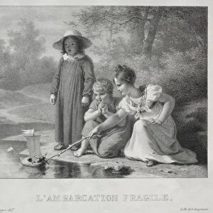 LAmbarcation fragile. Creator: Antoine Beranger (French, 1785-1867)