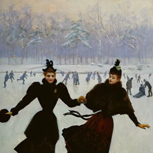 Les Patineuses (The Skaters), c. 1890. Creator: Beraud, Jean (1849-1936)