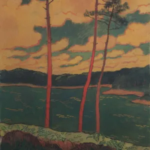 Les Pins rouges, 1888. Creator: Lacombe, Georges (1868-1916)