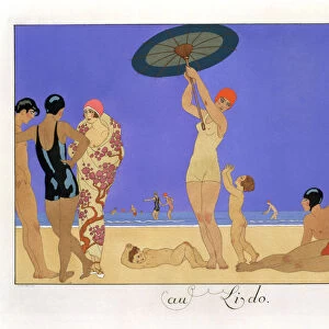 At the Lido, 1920. Artist: Henri Reidel