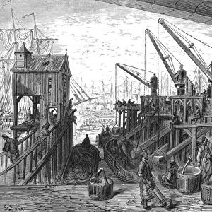 Limehouse Dock, 1872. Creator: Gustave Doré