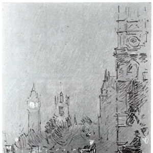 London, Evening, 1897. Creator: Frederick Childe Hassam