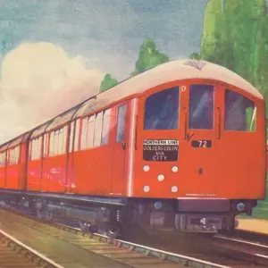 1940 London Northern Line Streamlined Train Print 1940 London Northern Line Streamlined Train Print