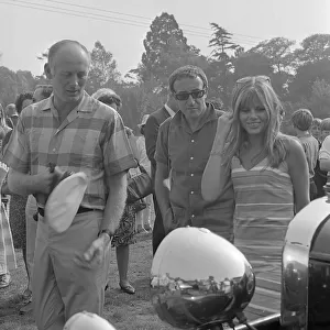 Lord Montagu with Peter Sellers and Britt Ekland at Beaulieu 1966. Creator: Unknown