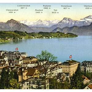 Lucerne and the Alps, Switzerland, 20th century