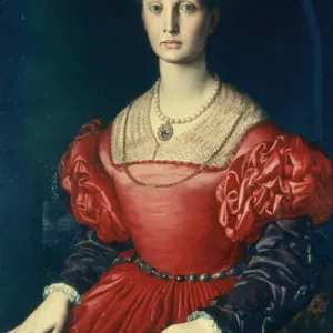Agnolo Bronzino's Print of Lucrezia Panchiatichi, a 16th-century portrait
