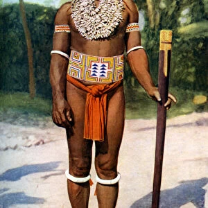 A Malayta chief, Solomon Isles, 1922. Artist: CW Collinson