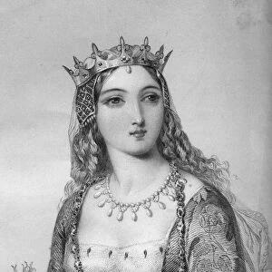 Margaret of Anjou (1430-1482), queen consort of King Henry VI, 1851. Artist: WJ Edwards
