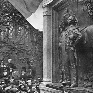 Marshal Joffres tribute to the Marquis de Lafayette, Prospect Park, Brooklyn, New York, USA, 1917
