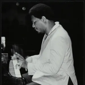 McCoy Tyner performing at the Newport Jazz Festival, Ayresome Park, Middlesbrough, July 1978