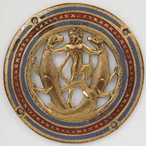 Medallion from a Coffret, French, ca. 1210. Creator: Unknown