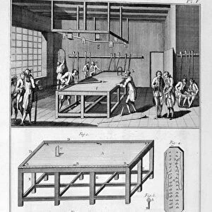Men playing billiards, 1751-1777