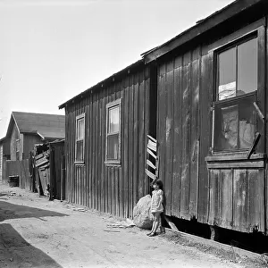 Mexican quarter of Los Angeles, one quarter mile from City Hall, 1936. Creator: Dorothea Lange