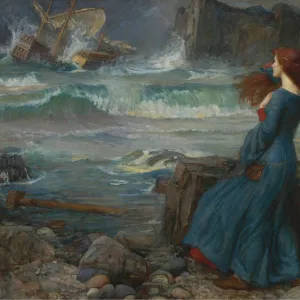 Miranda. The Tempest, 1916. Artist: Waterhouse, John William (1849-1917)