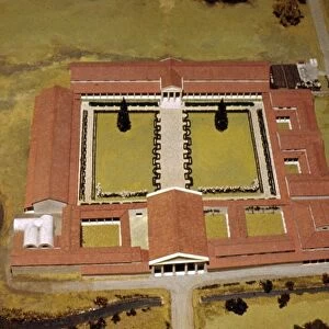 Model of Roman Villa, (Royal Palace) at Fishbourne, Sussex, England, c1st-3rd century