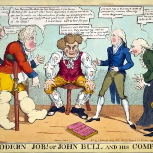 The Modern Job! Or John Bull and his Comforts!, 1816