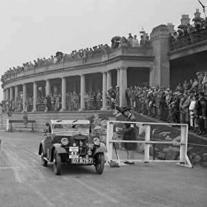 Morris Minor of T Wagner competing in the Blackpool Rally, 1936. Artist: Bill Brunell
