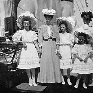 The mother, sister and children of Tsar Nicholas II (1868-1918) of Russia, 1908. Artist: Queen Alexandra