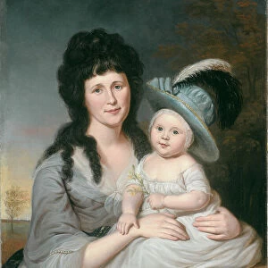 Mrs. John Nicholson (Hannah Duncan) and John Nicholson, Jr. 1790