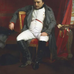 Napoleon at Fontainebleau During the First Abdication - 31 March 1814, (1845). Artist: Paul Delaroche