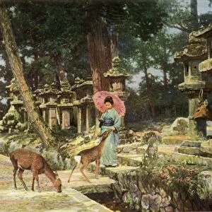 Nara, the Heart of Old Japan, 1910. Creator: Herbert Ponting