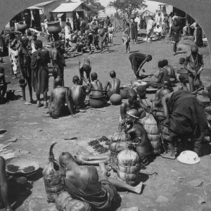 The native market at Port Florence, Lake Victoria, Kenya, c1901-c1903(?). Artist: Keystone View Company