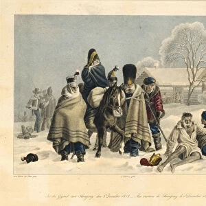 Near Smarhon on December 3, 1812, 1820s. Artist: Faber du Faur, Christian Wilhelm, von (1780-1857)